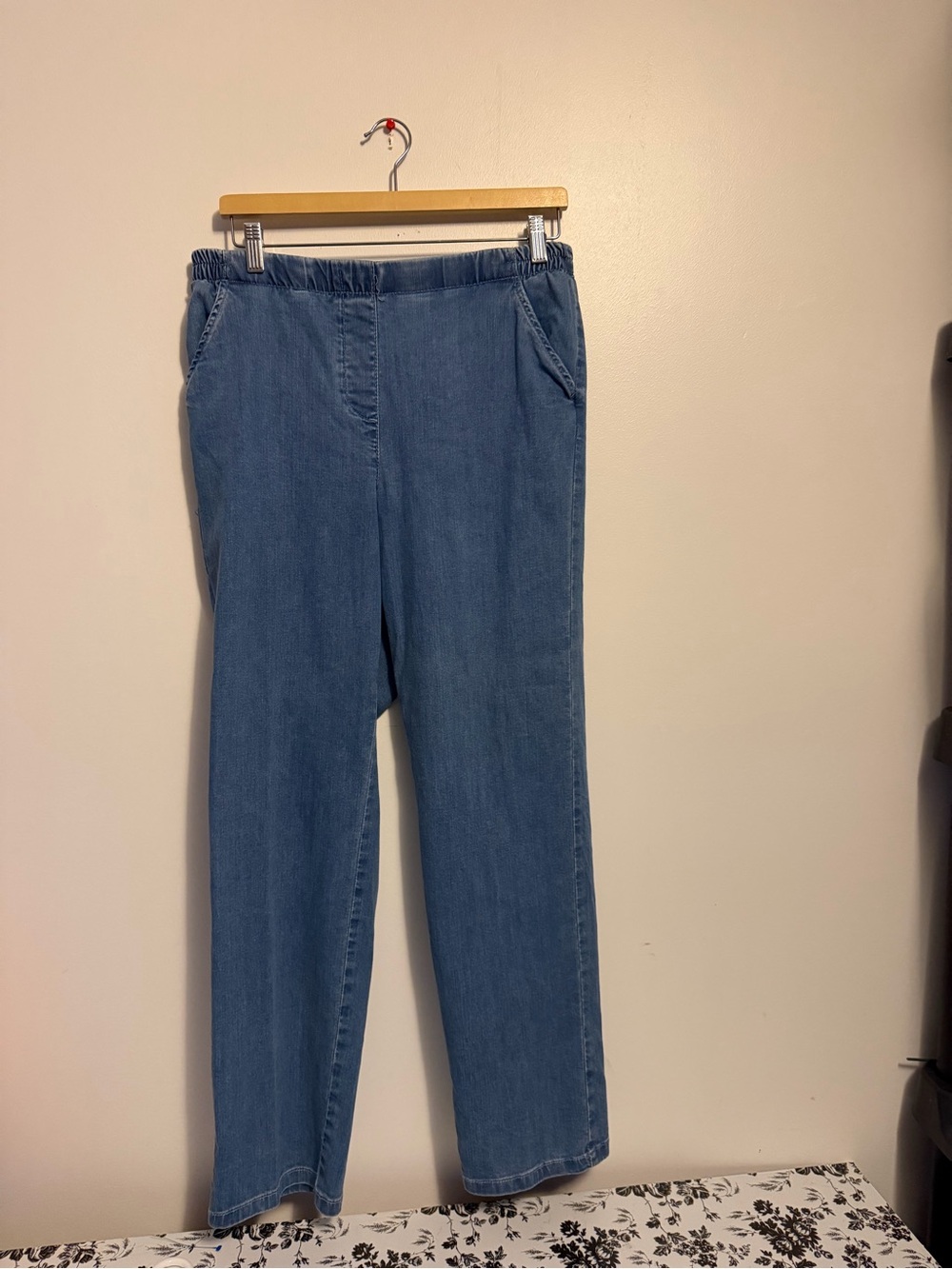 Allison Daley Pull-On Denim Jeans Pants Medium Wash Elastic Waist Size 10R